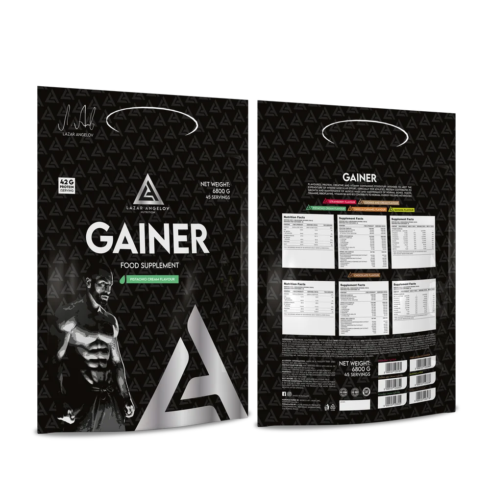 LA Nutrition Gainer 6800g — 75 Doses Prise de Masse Longue Durée — Pistache Cream — ReservoirProt.fr