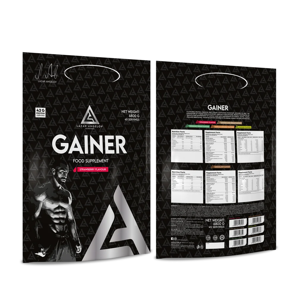 LA Nutrition Gainer 6800g — 75 Doses Prise de Masse Longue Durée — Fraise — ReservoirProt.fr