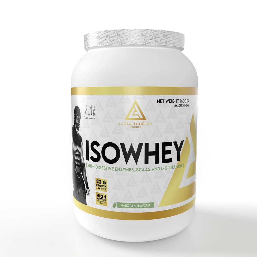 LA Nutrition IsoWhey Isolat de Protéines 1600g — Sèche & Définition — Marzipan — ReservoirProt.fr
