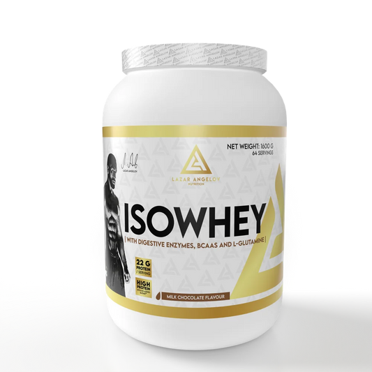 LA Nutrition IsoWhey Isolat de Protéines 1600g — Sèche & Définition — Milk Chocolate — ReservoirProt.fr
