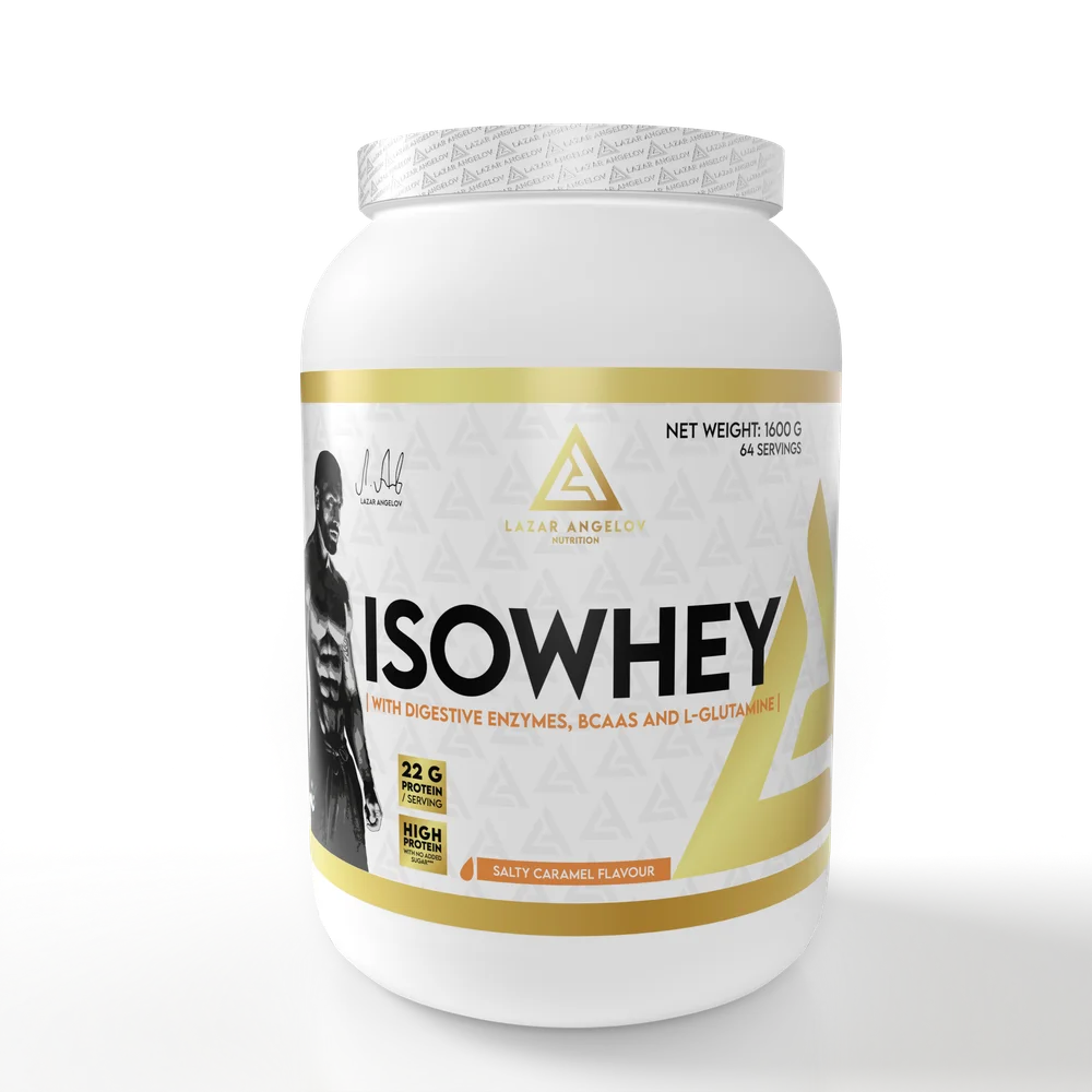 LA Nutrition IsoWhey Isolat de Protéines 1600g — Sèche & Définition — Caramel Salé — ReservoirProt.fr