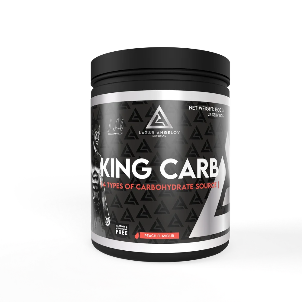 LA Nutrition King Carb 1300g — Matrice Glucidique 4 Sources — Pêche — ReservoirProt.fr