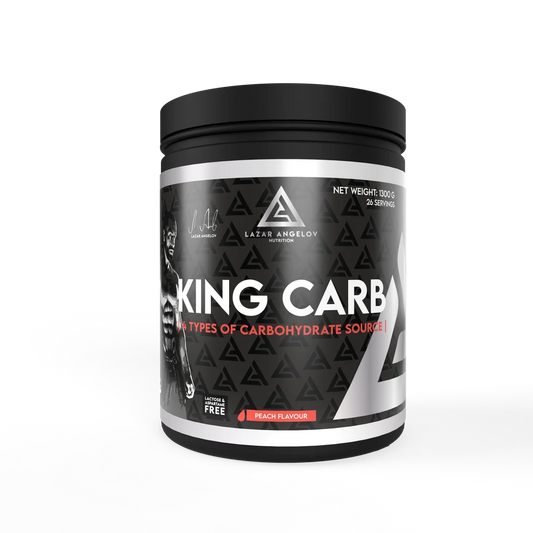 LA Nutrition King Carb 1300g — Matrice Glucidique 4 Sources — Pêche — ReservoirProt.fr