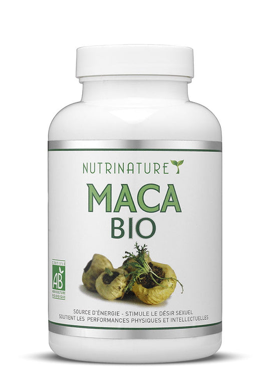 Nutrinature Maca Bio 90 Gélules Végétales — Énergie & Libido Femme Homme — ReservoirProt.fr